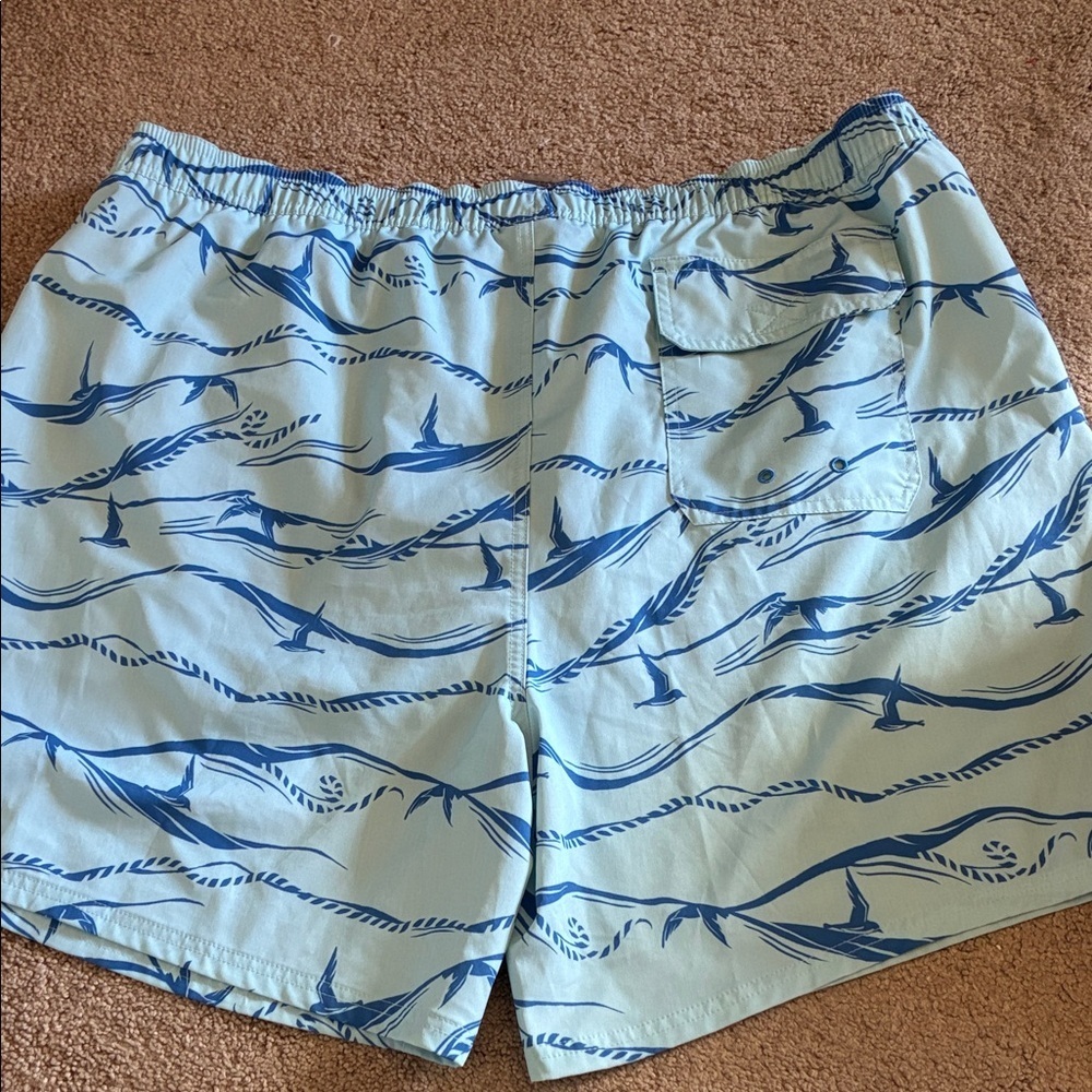 Vineyard Vines 7" Chappy Swim Trunks Ocean Breeze Ropes Print - XXL - Picture 3 of 5